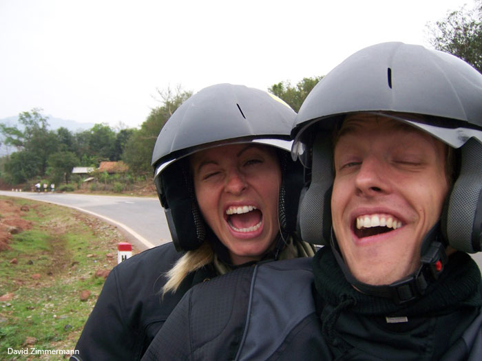 David Zimmermann and Sarah, Minsk Motorcycle Touring Vietnam March 2007