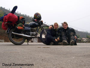 David Zimmermann and Sarah, Minsk Motorbike Touring Vietnam March 2007