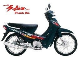 SYM Magic Star 100cc, 110cc Blue, Drum brake