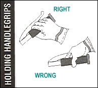 Holding handlegrips