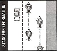 Staggered formation